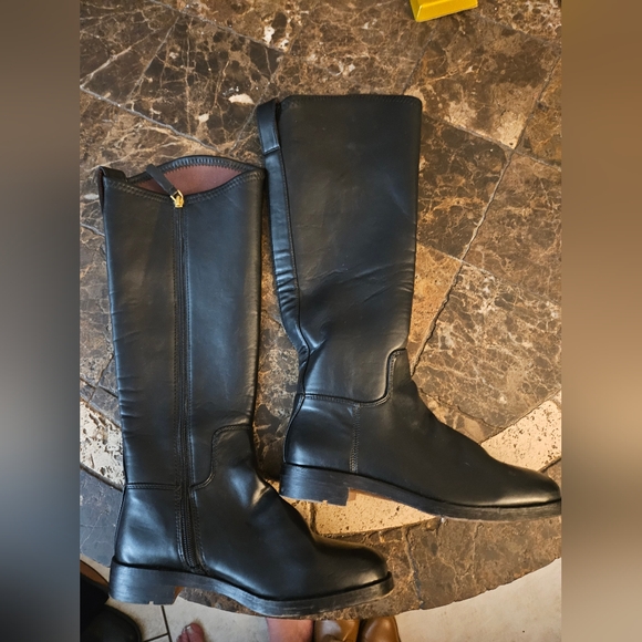 Franco Sarto Marsala Knee High Riiding Boot Black 7 NEW - Picture 2 of 6